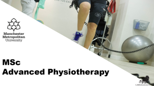 MSc Advanced Physiotherapy