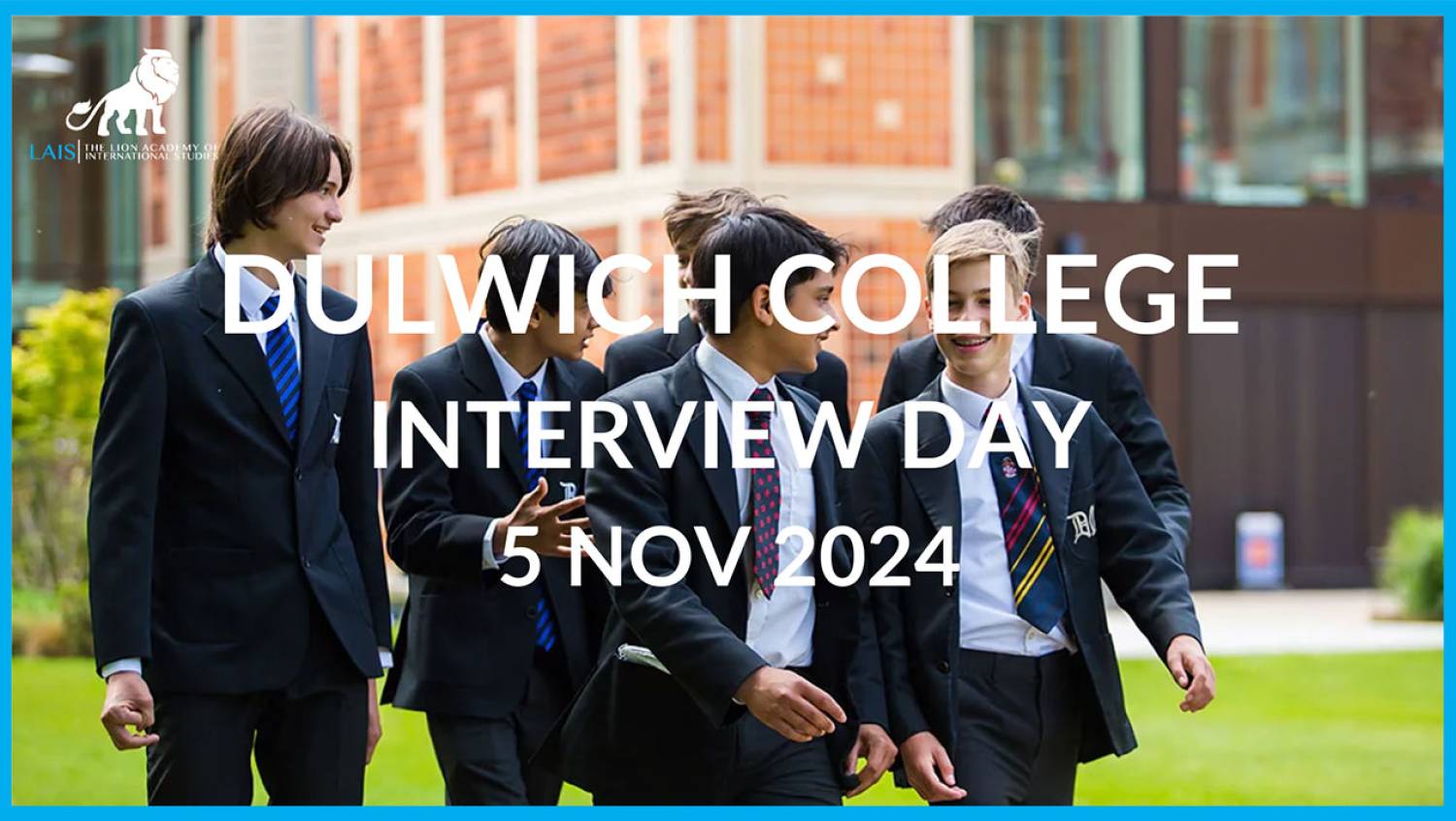 EXCLUSIVE INTERVIEW DAY WITH DULWICH COLLGE